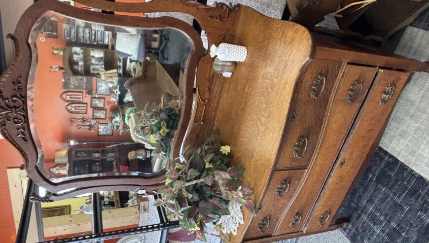 Dresser with mirror