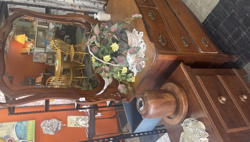 Dresser with mirror