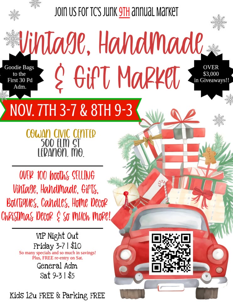 TC’s Junk Vintage, Handmade, & Gift (CHRISTmas Market)